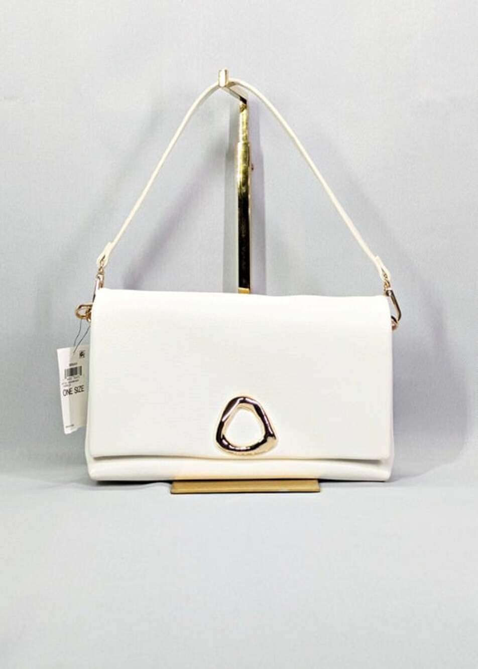I.N.C. International Concepts Ninah Sculpted Crossbody Vanilla (MSRP $100)